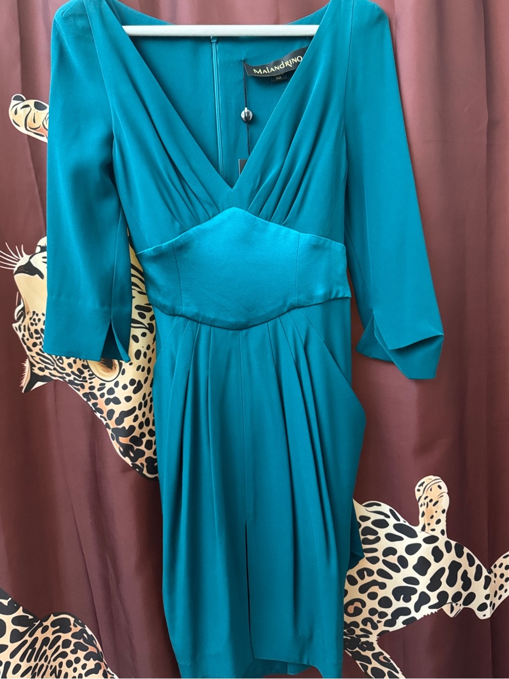 Catherine Malandrino Silk Office Cocktail Dress